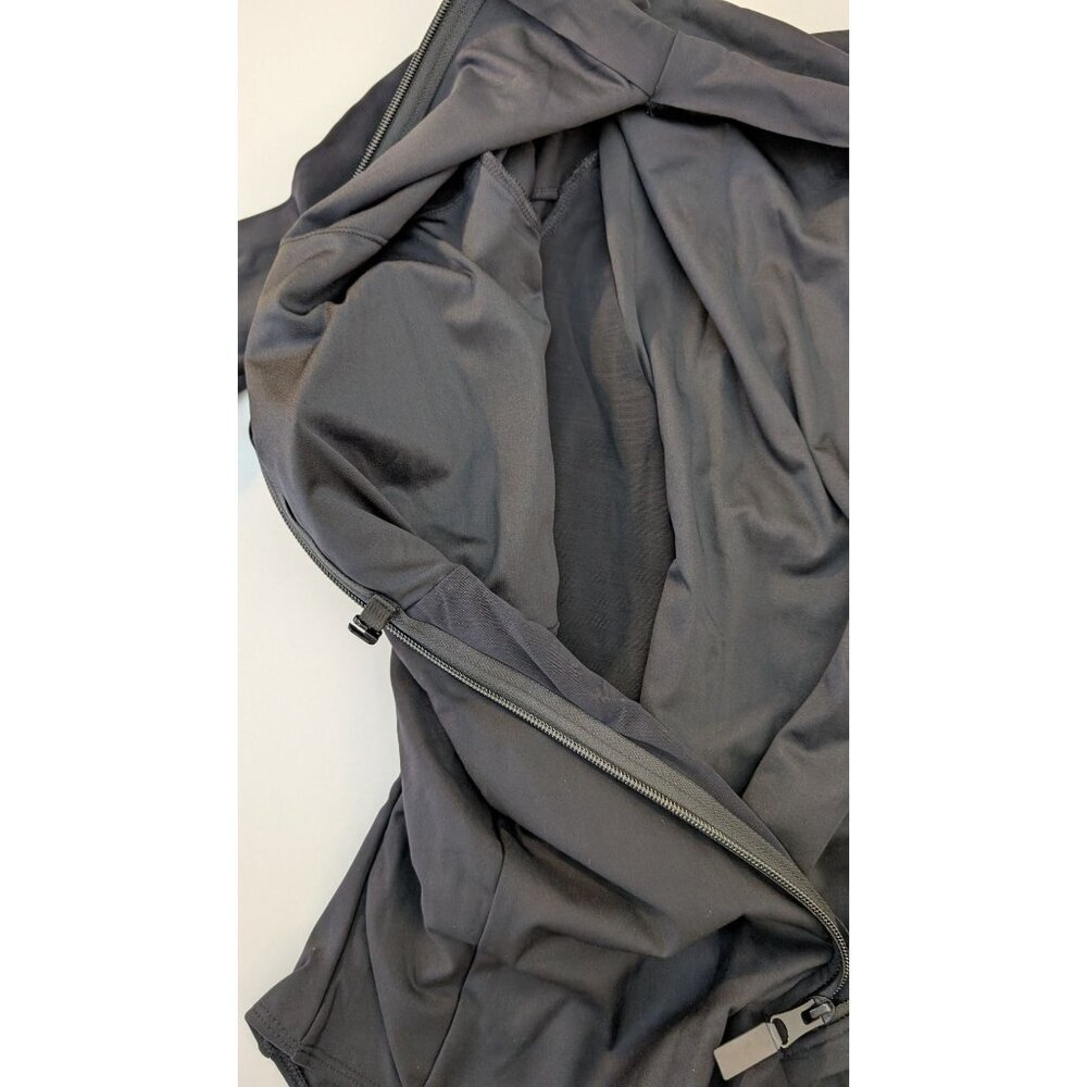 TA3 Surfy Swimsuit NWT Womens 4X Reg/Long Black Long-Sleeve One Piece Shapewear - Picture 10 of 13